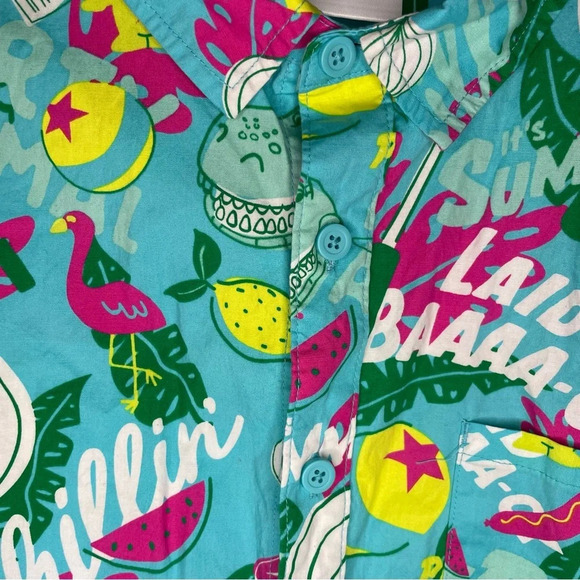 Disney Parks Pixar Toy Story Summer Hawaiian Shirt Button Up Mens Size Medium - Picture 5 of 12